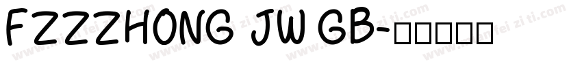 FZZZHONG JW GB字体转换